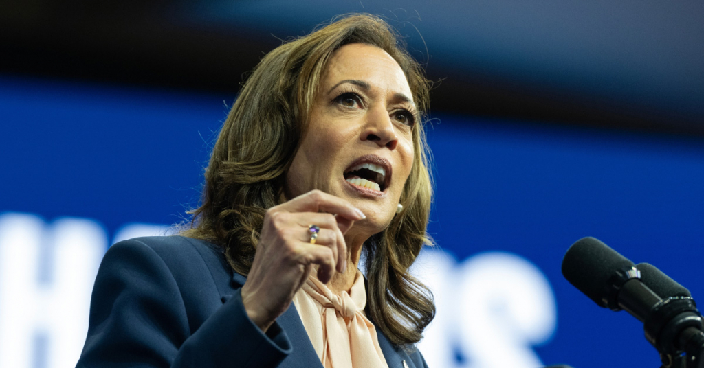 Vice President Kamala Harris speaks